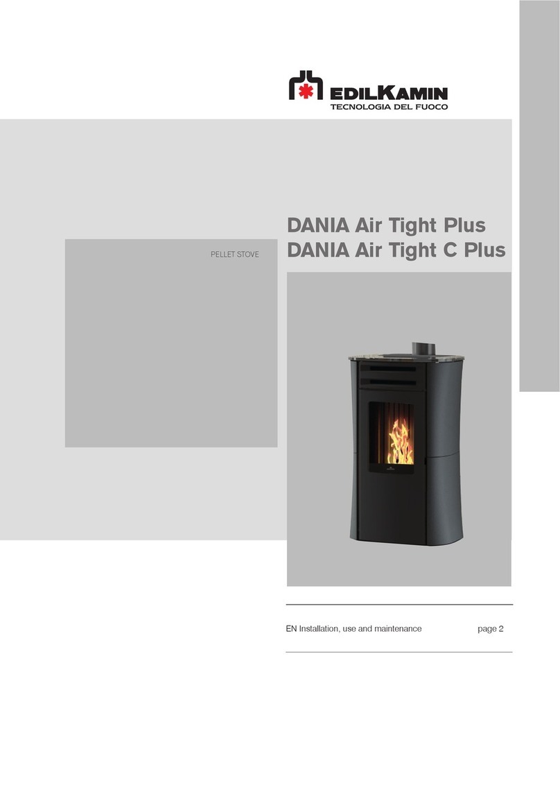 EdilKamin DANIA Air Tight Plus Quick start guide EdilKamin DANIA Air Tight Plus Quick start guide