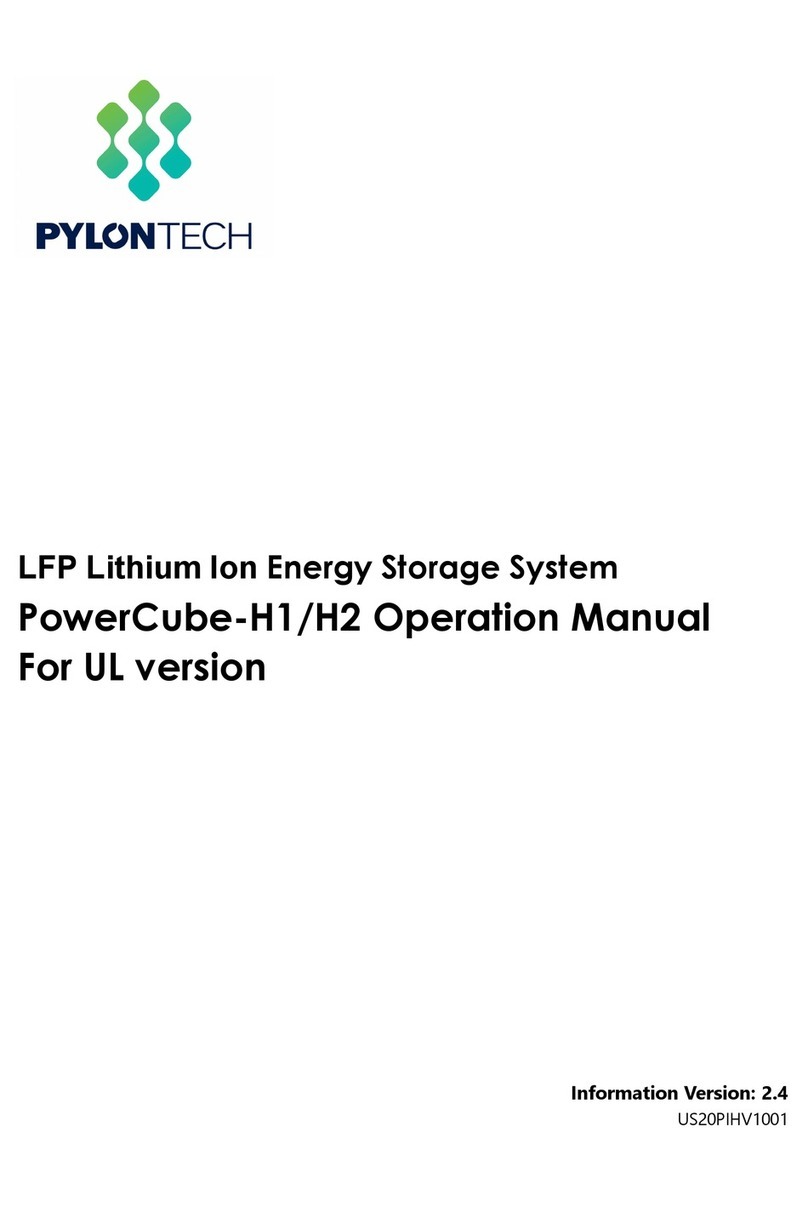 Pylontech PowerCube-H1 Operation manual Pylontech PowerCube-H1 Operation manual
