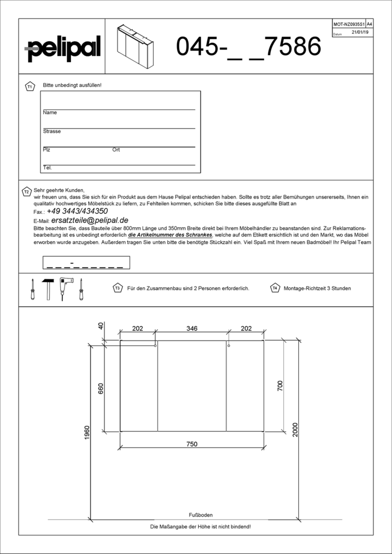 pelipal Balu 045 7586 Series manual