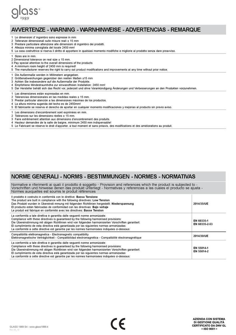 glass 1989 hoshi User manual