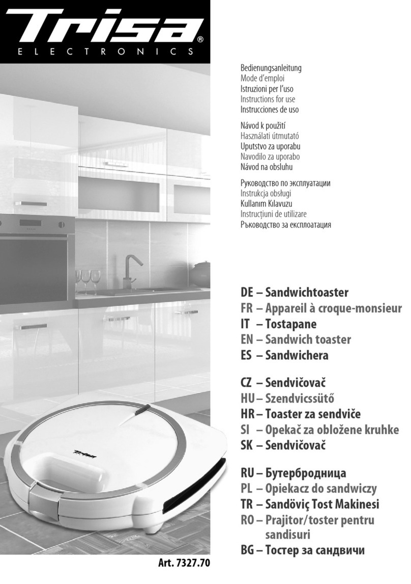 Trisa electronics Tasty Toast 7327.70 Instructions for use