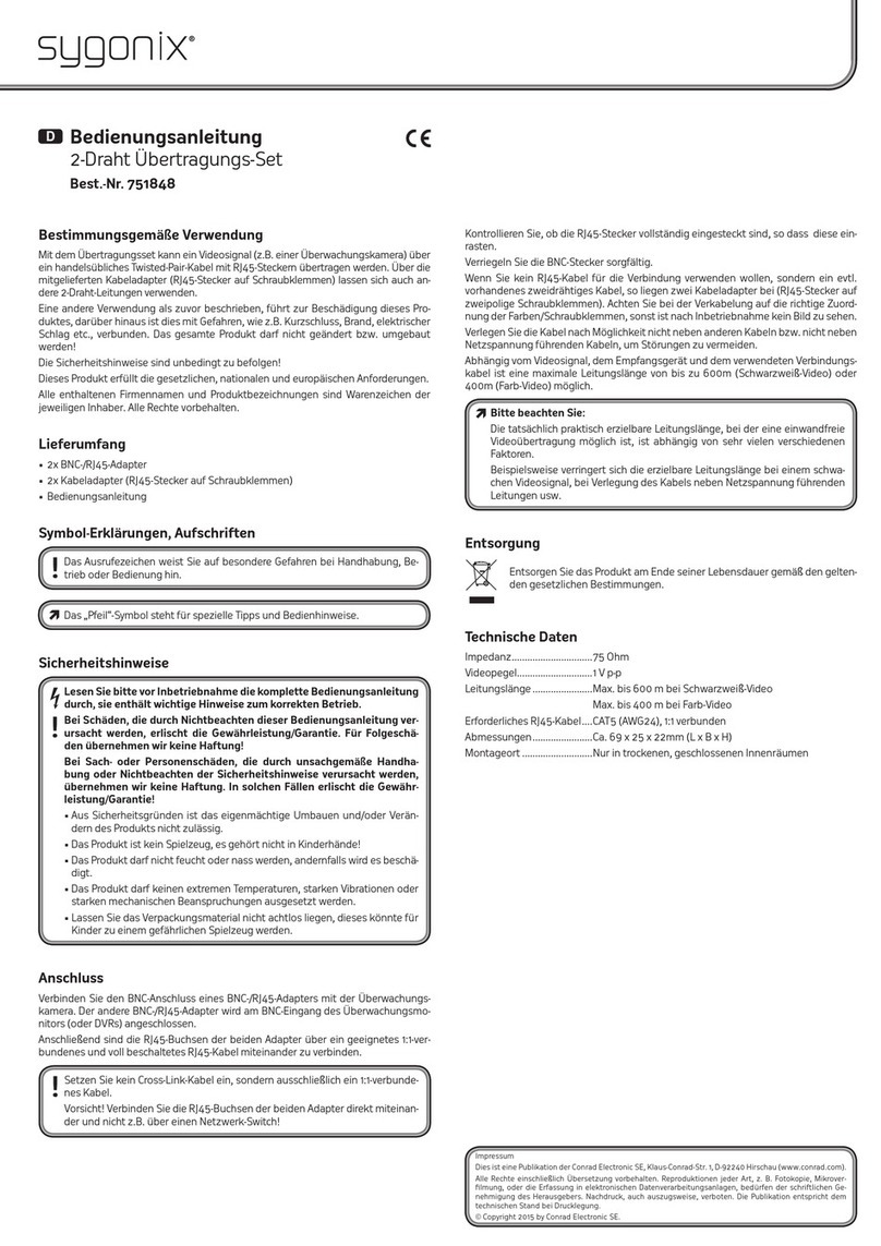 Sygonix 751848 operating instructions