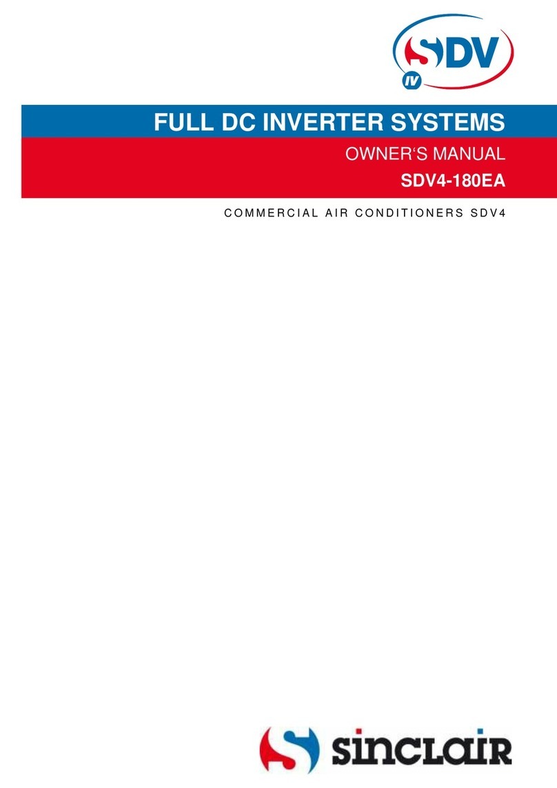 Sinclair SDV4-180EA User manual
