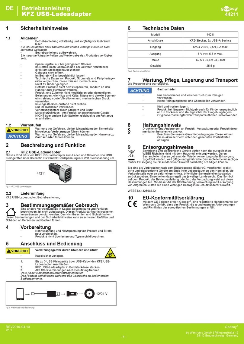 Goobay 44211 user manual