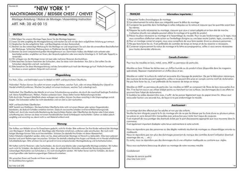 Links New York 1 Bedside Chess 30 40 00 15 User manual Links New York 1 Bedside Chess 30 40 00 15 User manual