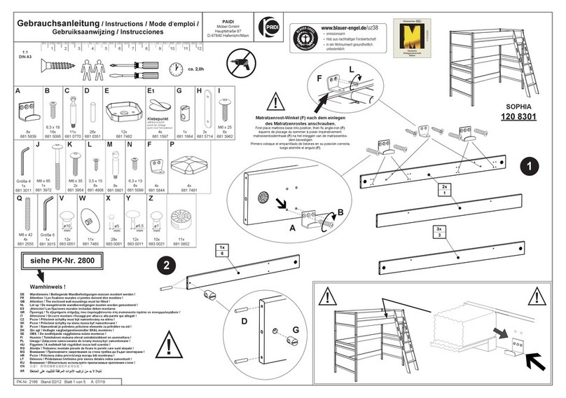 PAIDI SOPHIA 120 8301 instructions