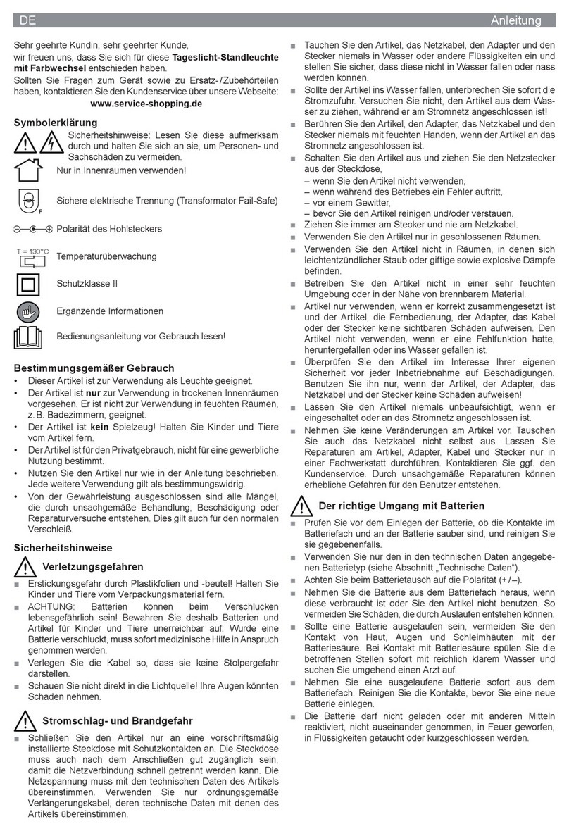 DS Produkte SL7376O User manual