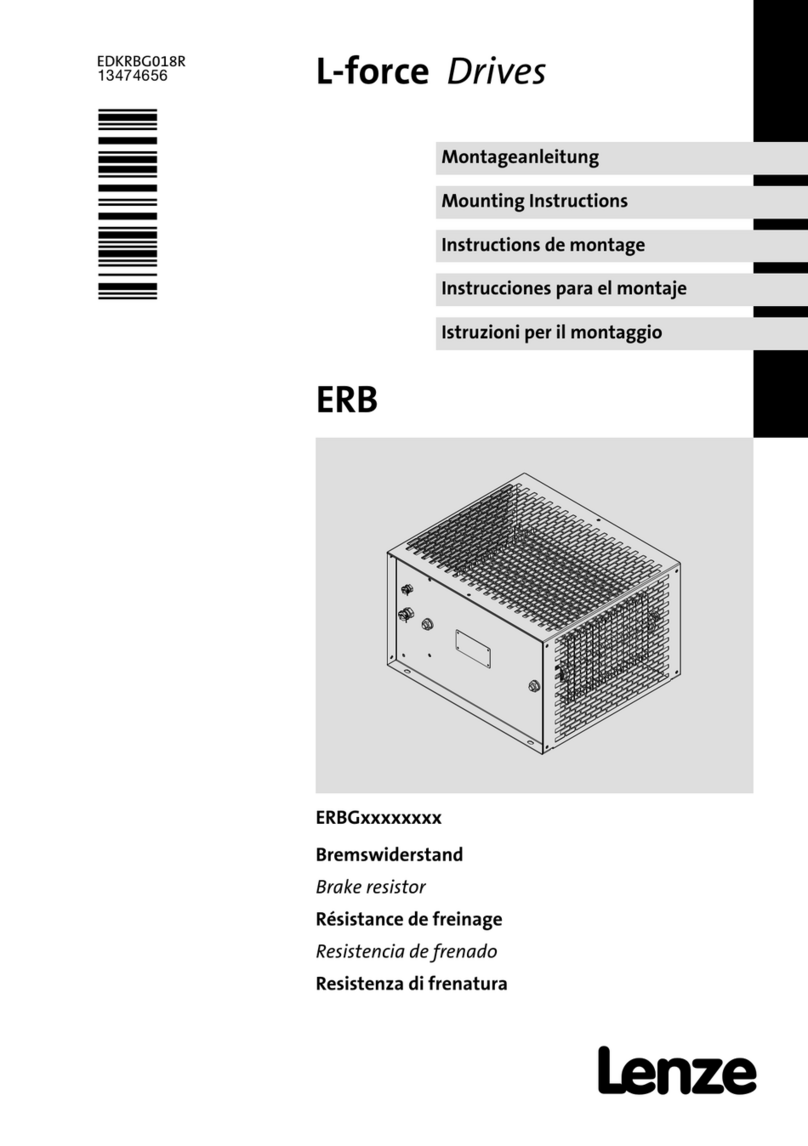 Lenze ERBG Series Mounting instructions