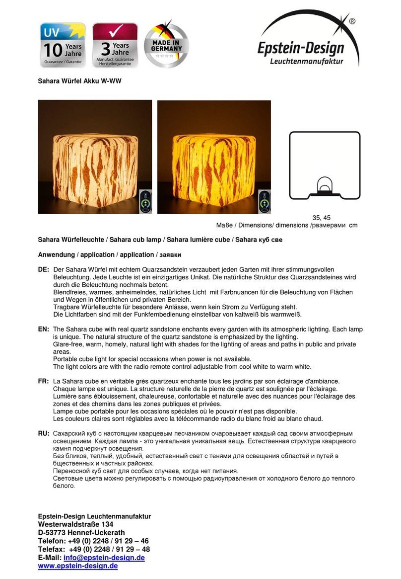 Epstein-Design Cube-Sahara manual Epstein-Design Cube-Sahara manual