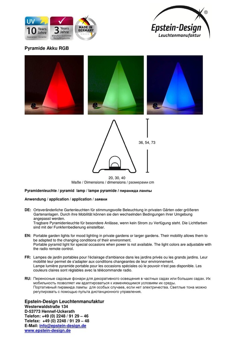 Epstein-Design Pyramide Akku RGB manual