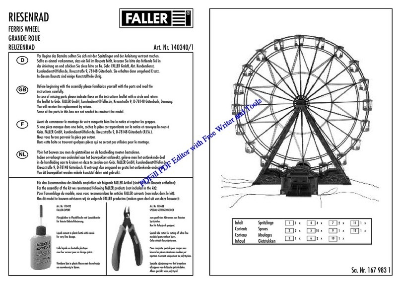 Faller 140340 1 User manual