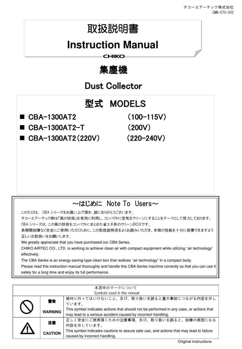 CHIKO AIRTEC CBA-1300AT2 instruction manual