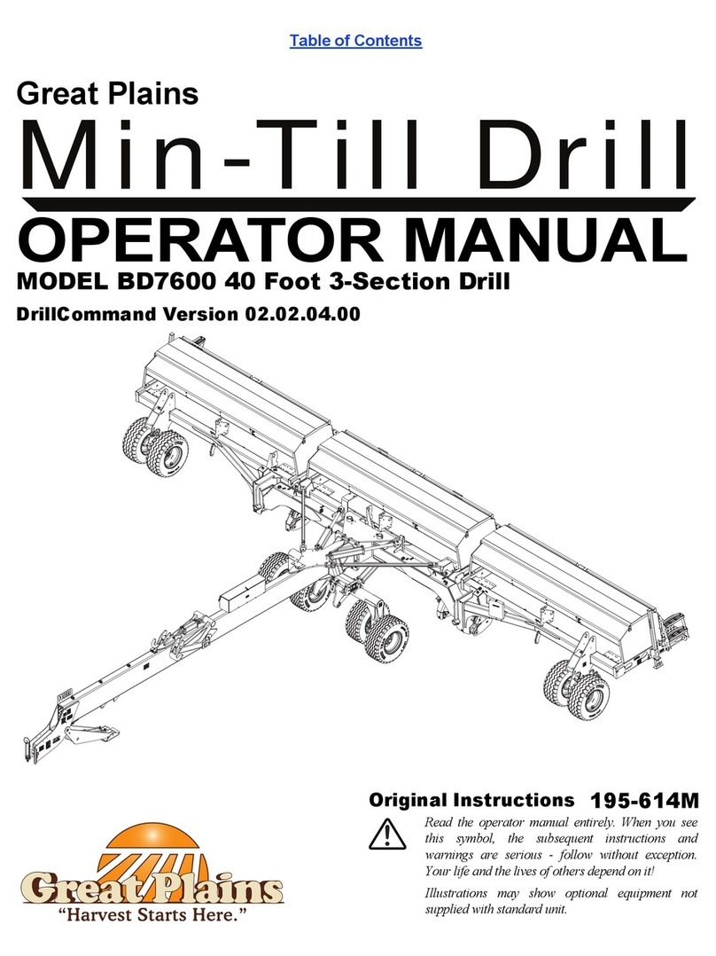 GREAT PLAINS BD7600 User manual