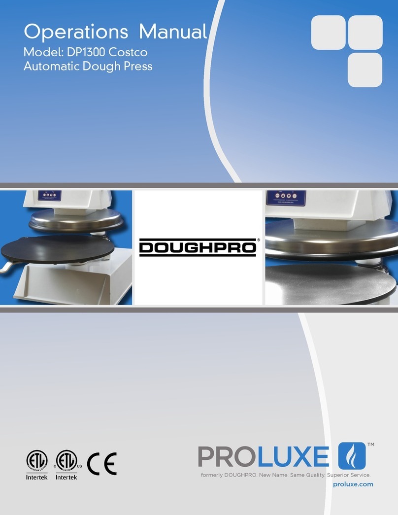 Proluxe DOUGHPRO DP1300 Series Operation manual