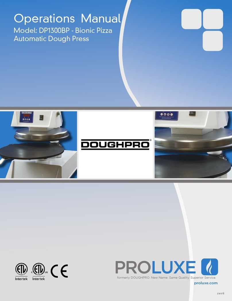 Proluxe DOUGHPRO DP1300BP Series User manual