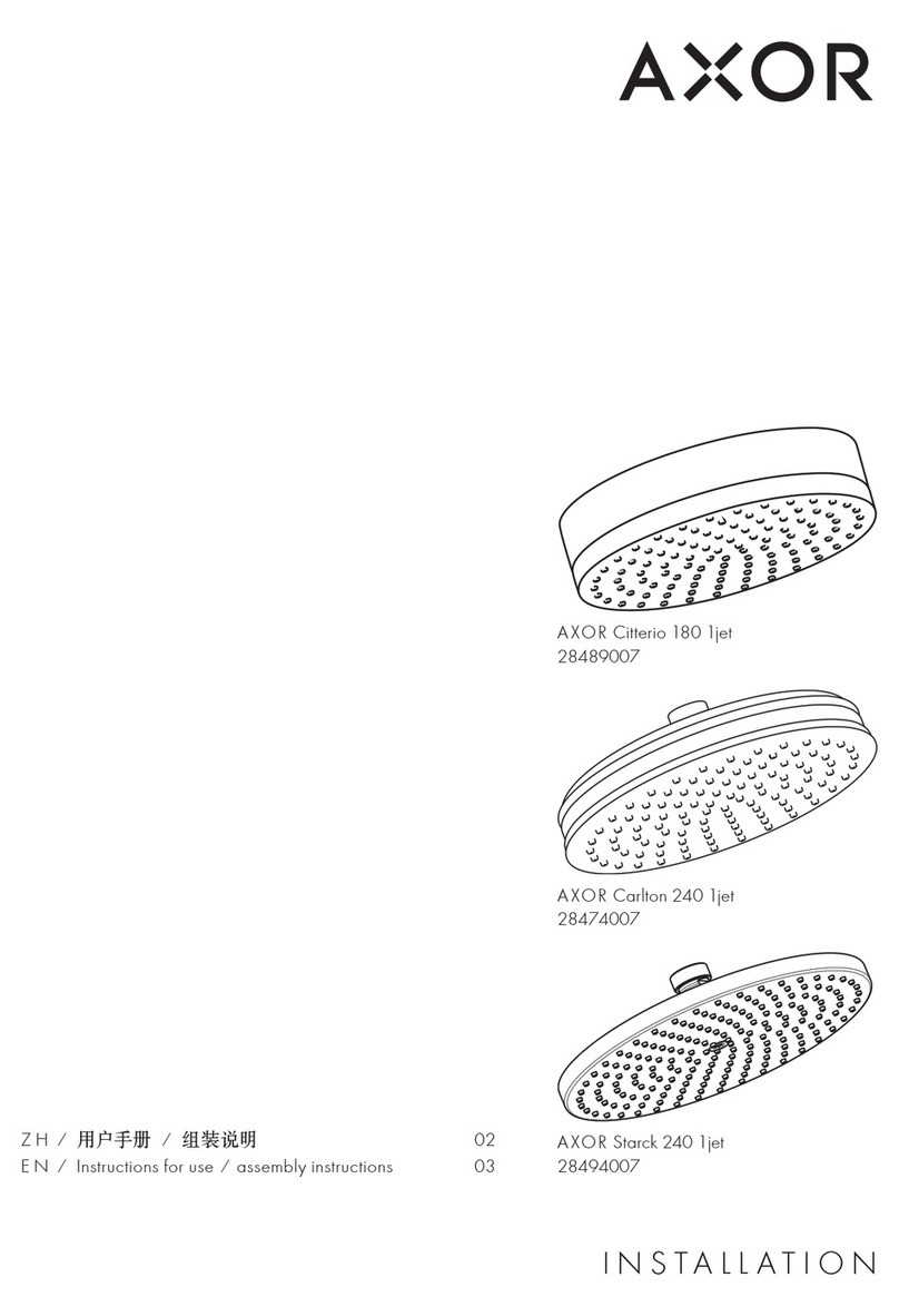 Axor Citterio 180 1jet 28489007 Manual