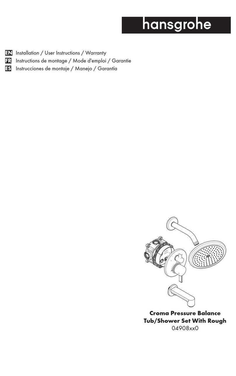 Hans Grohe Croma 04908 0 Series Instruction Manual