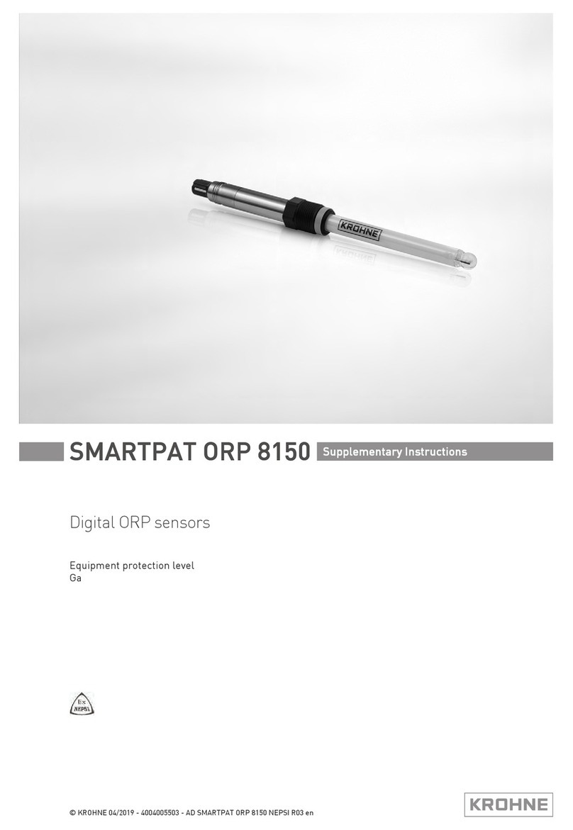 KROHNE SMARTPAT ORP 8150 Supplementary instructions