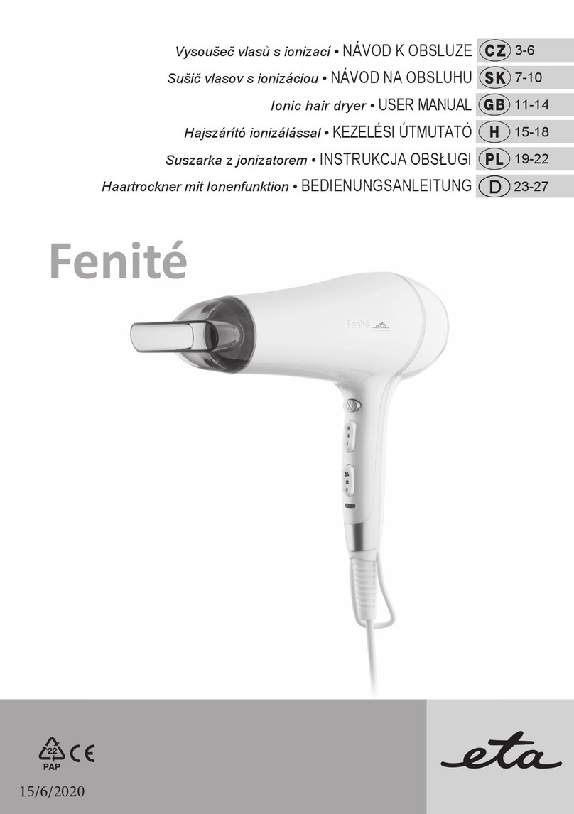 eta Fenite 7320 user manual