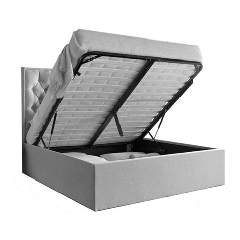 Happy Beds WILSON Fabric Ottoman Bed User manual