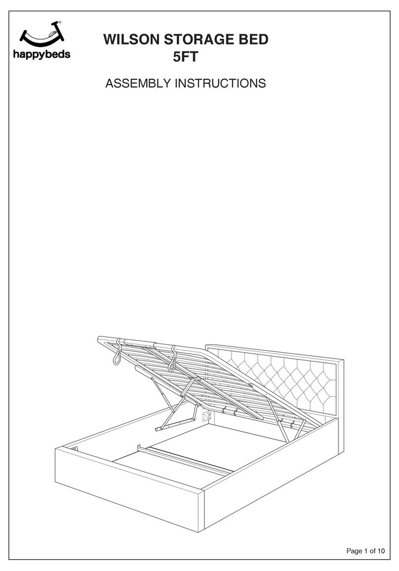 Happy Beds WILSON STORAGE BED 5FT User manual