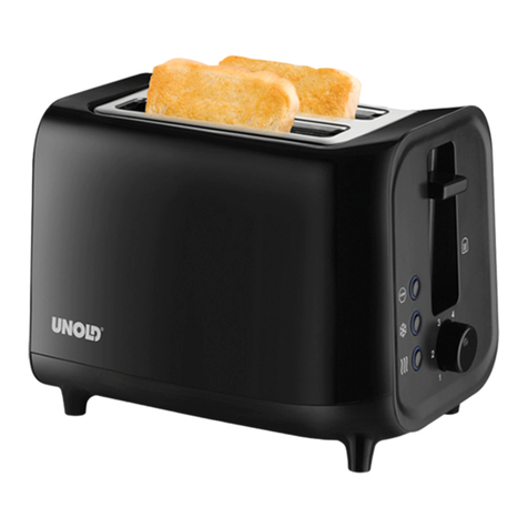 Unold TOASTER EASY BLACK 38415 User manual