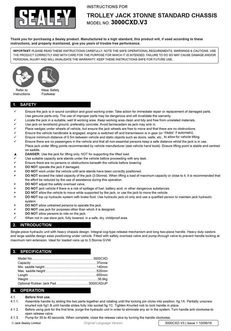 Sealey 3000CXD.V3 instructions