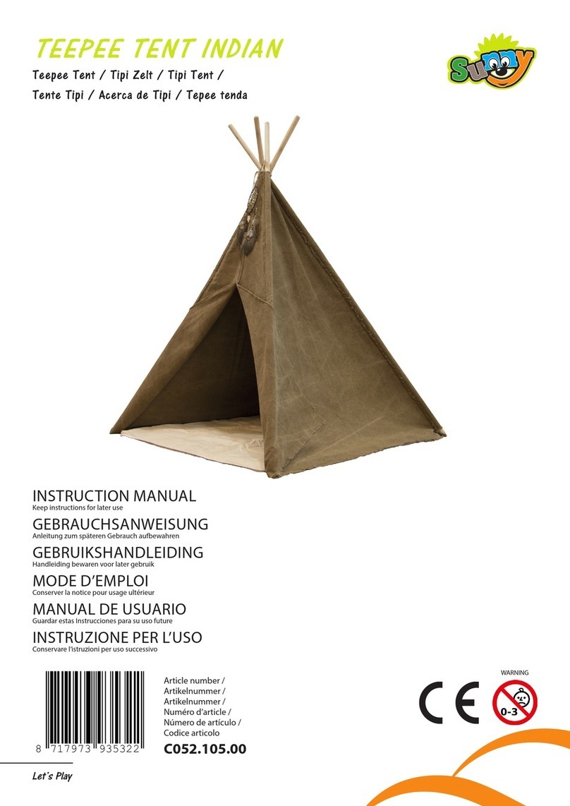 Sunny TEEPEE TENT INDIAN User manual