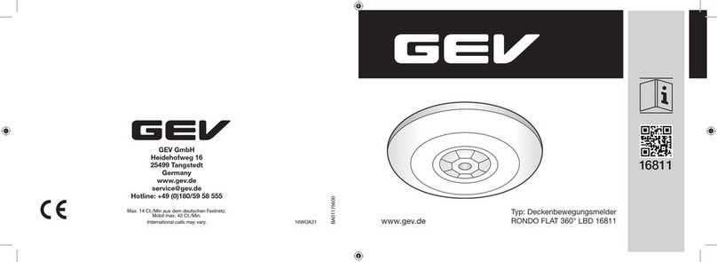 GEV RONDO FLAT 360 LBD 16811 manual