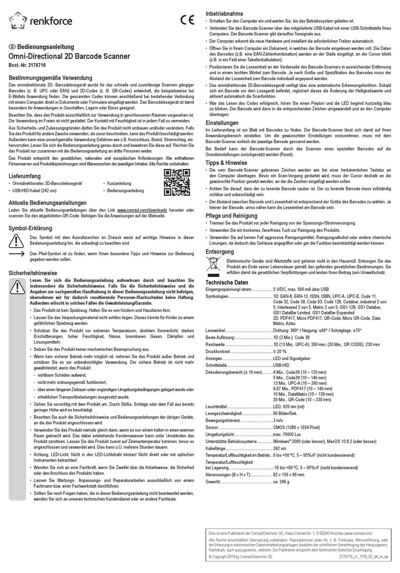 Renkforce 2176716 operating instructions