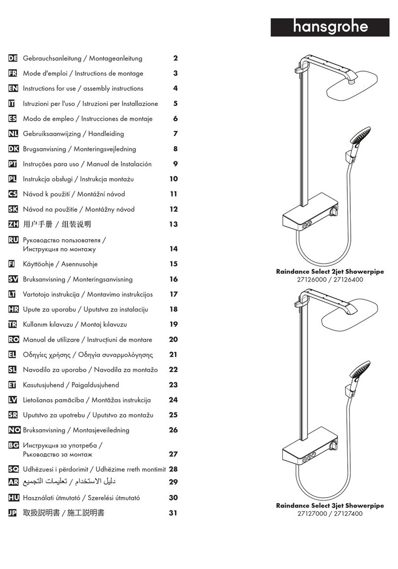 Hans Grohe Raindance 27126000 User manual