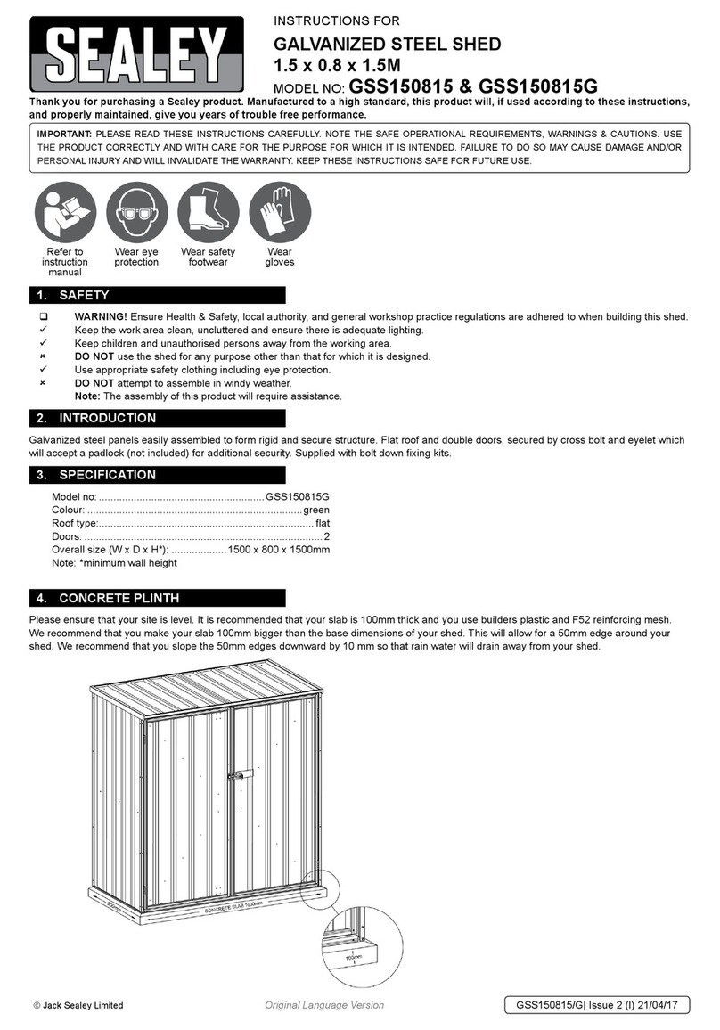 Sealey GSS150815 User manual