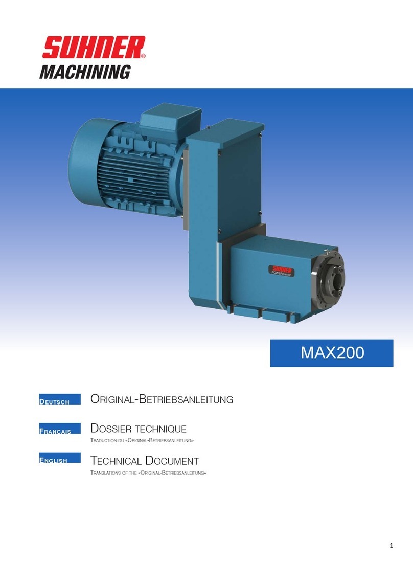 SUHNER MACHINING MAX200 Technical document SUHNER MACHINING MAX200 Technical document