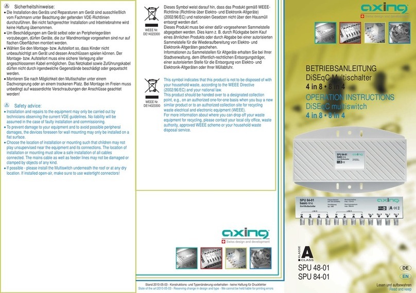 axing SPU 48-01 User manual