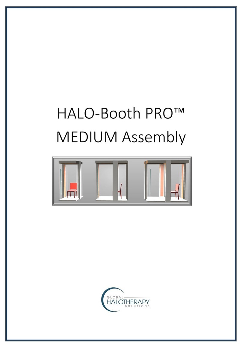 Global Halotherapy Solutions HALO-Booth PRO MEDIUM Assembly