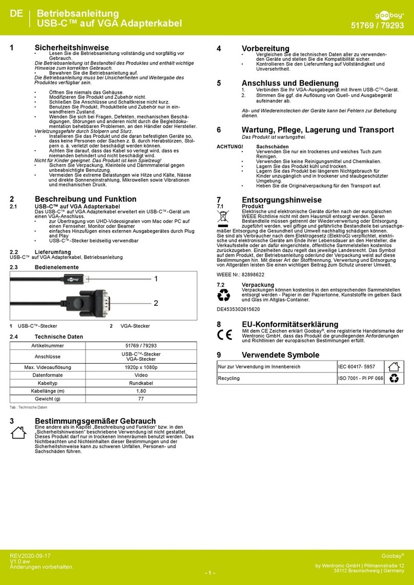 Goobay 51769 User manual