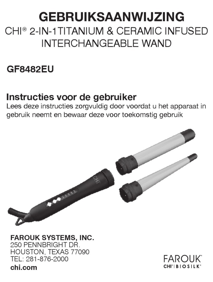 Farouk CHI GF8482EU owner's manual