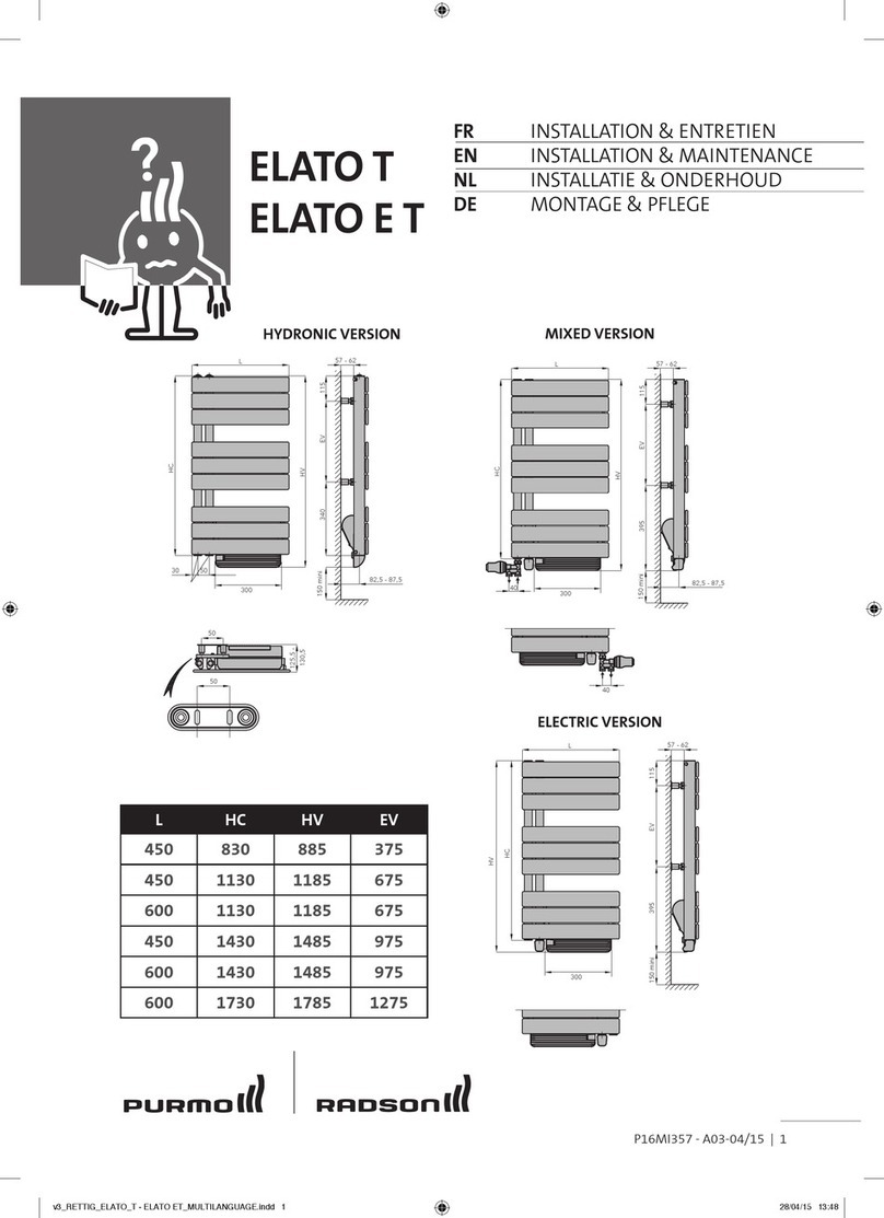 Purmo Radson Elato T Maintenance and service guide