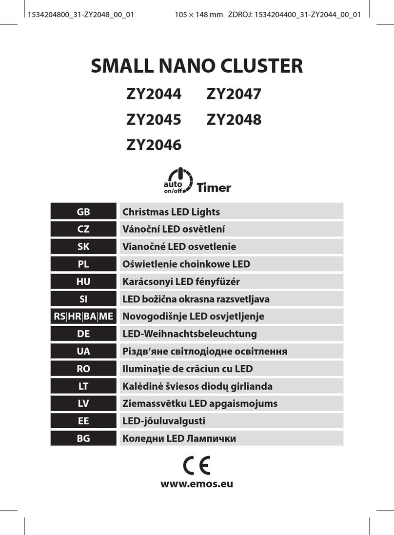 Emos SMALL NANO CLUSTER User manual Emos SMALL NANO CLUSTER User manual