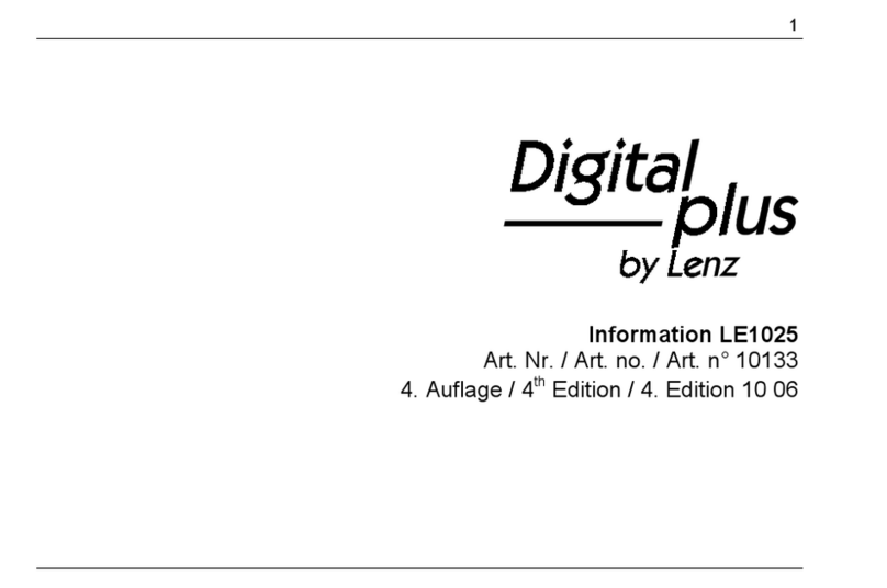 Lenz Digital plus LE1025 Information