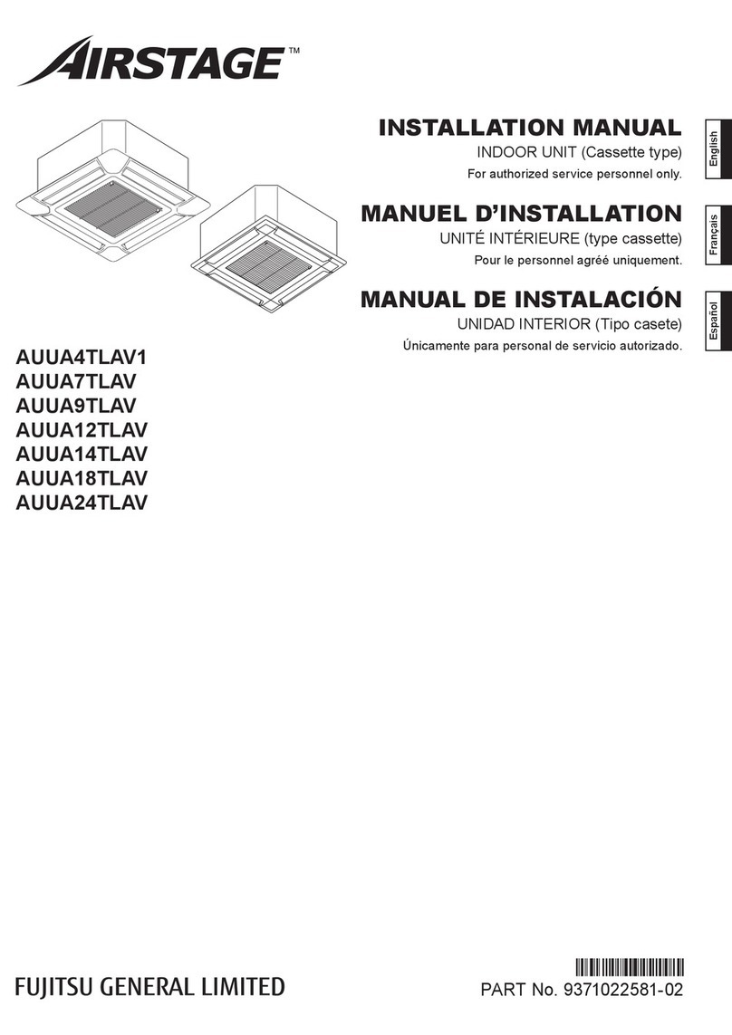 Fujitsu Airstage AUUA4TLAV1 User manual