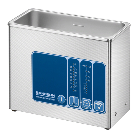 BANDELIN SONOREX DIGITEC User manual BANDELIN SONOREX DIGITEC User manual