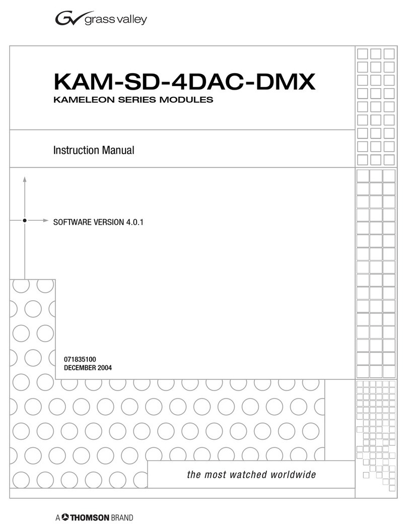 GRASS VALLEY KAMELEON Series instruction manual GRASS VALLEY KAMELEON Series instruction manual