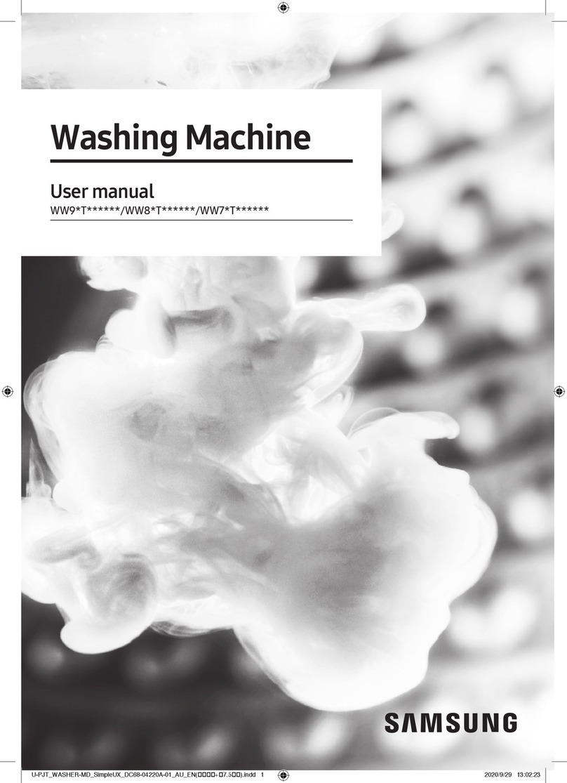 Samsung WW9 T Series user manual
