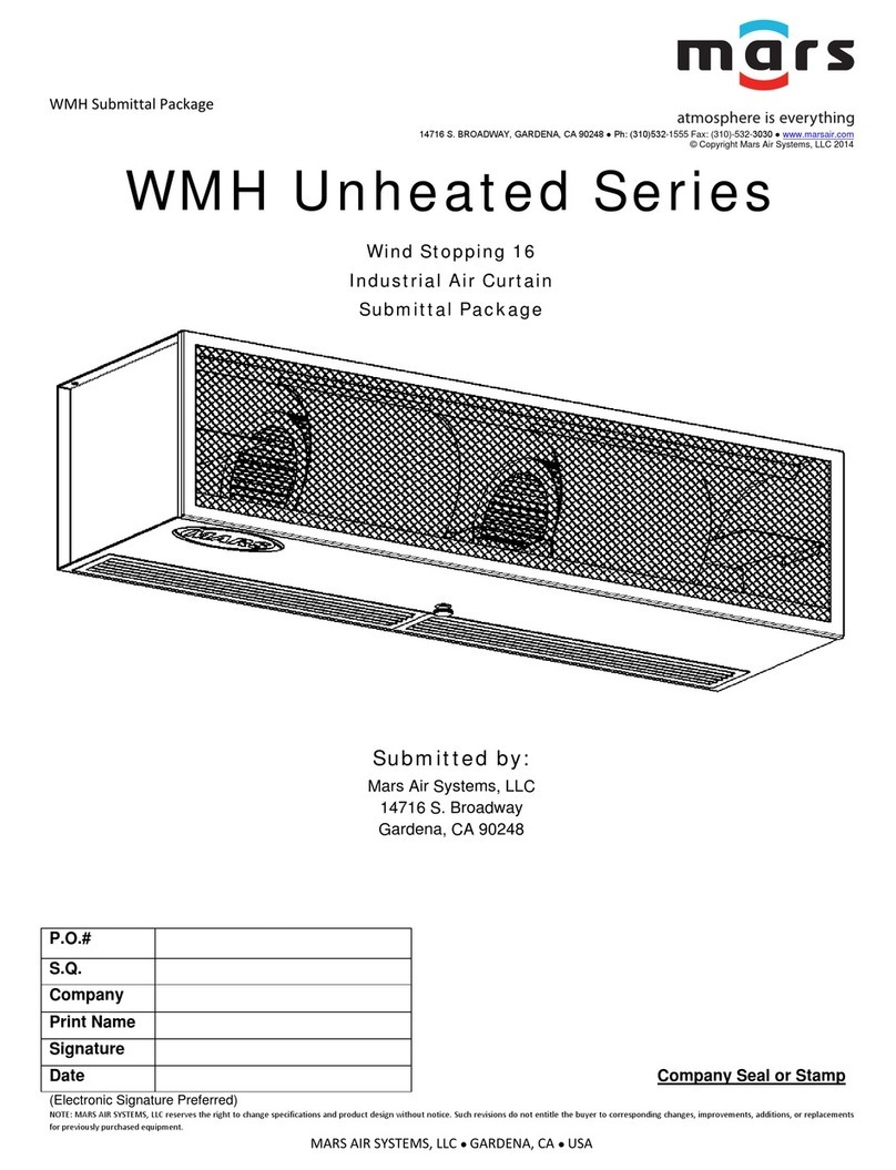 Mars WMH Unheated Series User manual