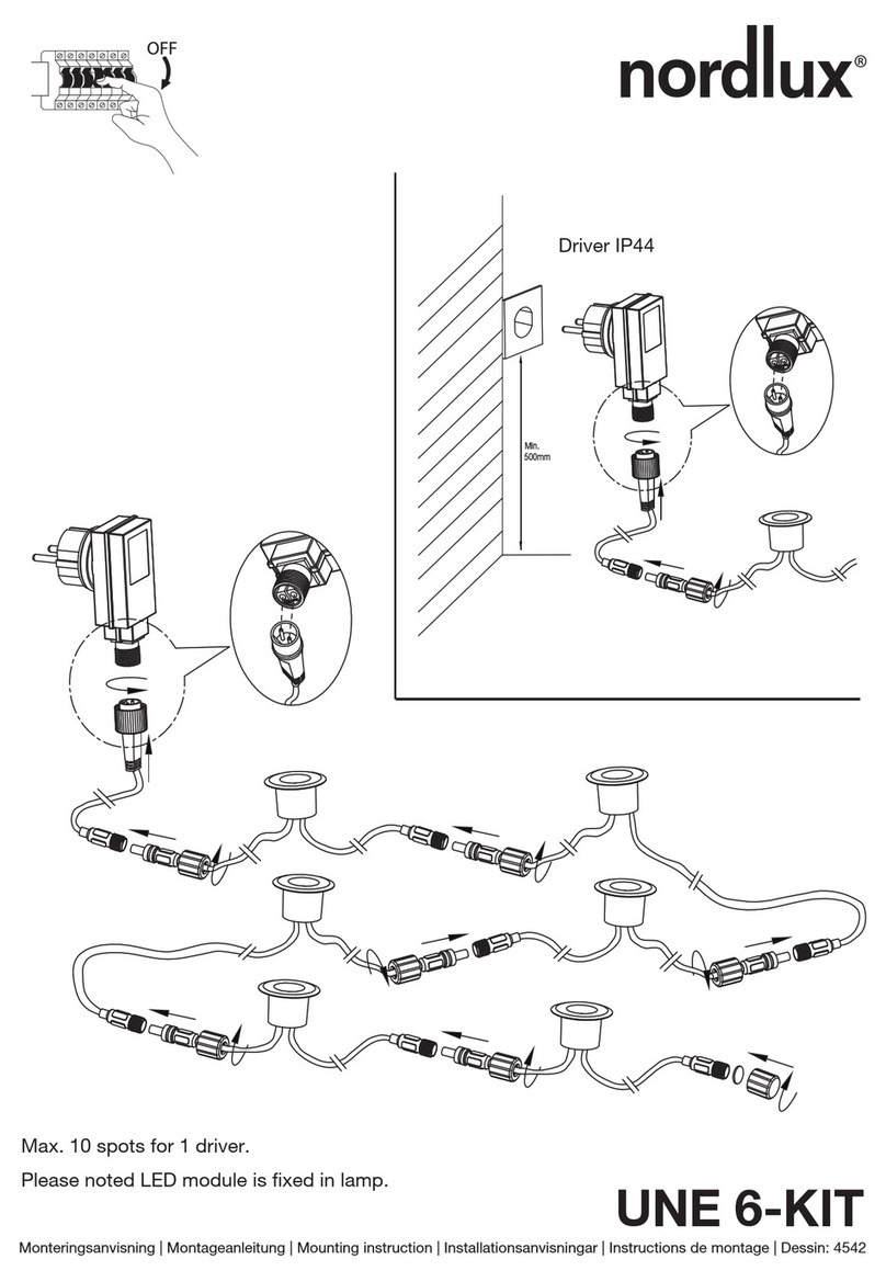nordlux UNE 6-KIT Mounting instruction