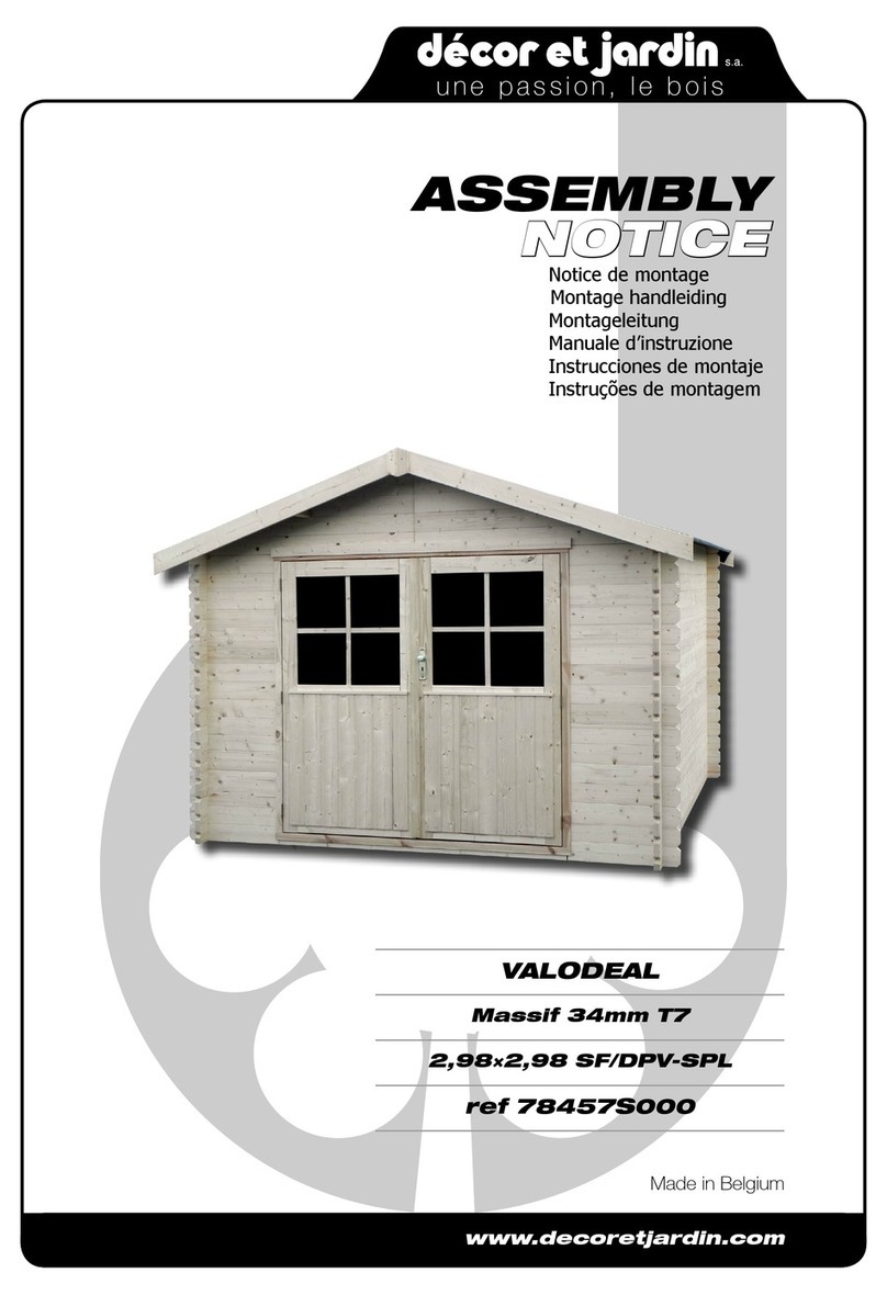 Décor et Jardin VALODEAL Assembly Notice Décor et Jardin VALODEAL Assembly Notice