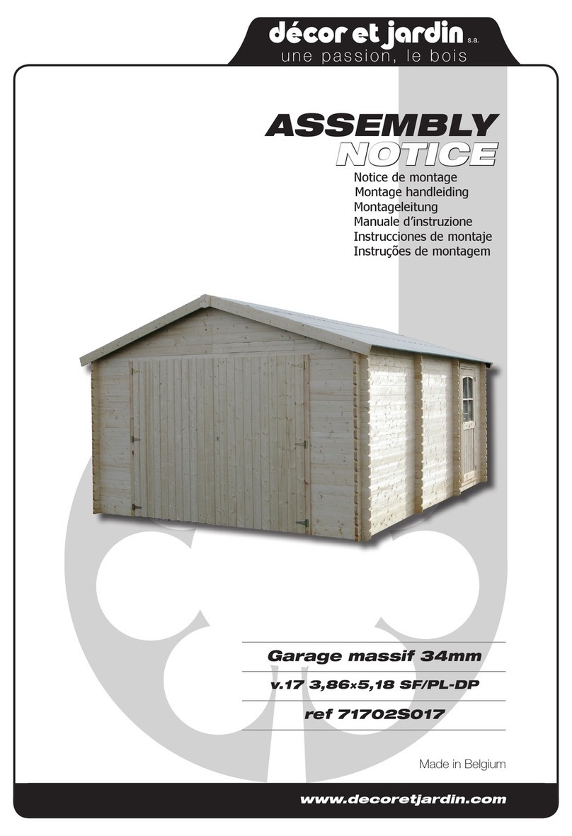 Décor et Jardin Garage 34 Assembly Notice