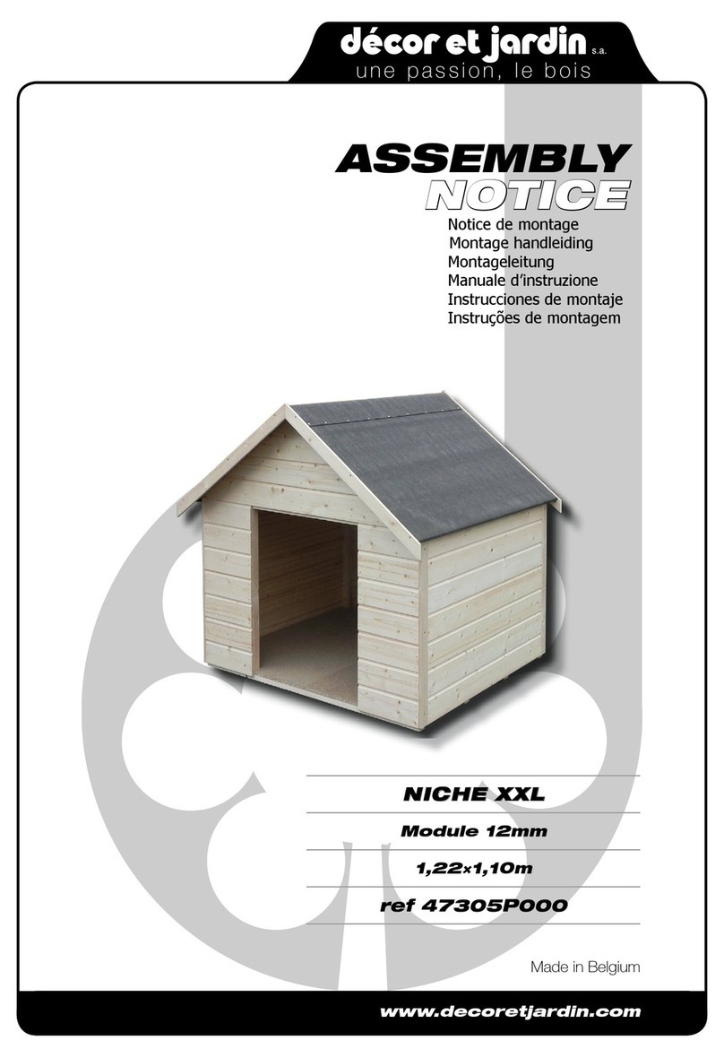 Décor et Jardin NICHE XXL Assembly Notice
