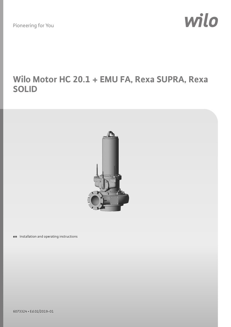 Wilo HC 20.1 E3 Series Installation and operating instructions